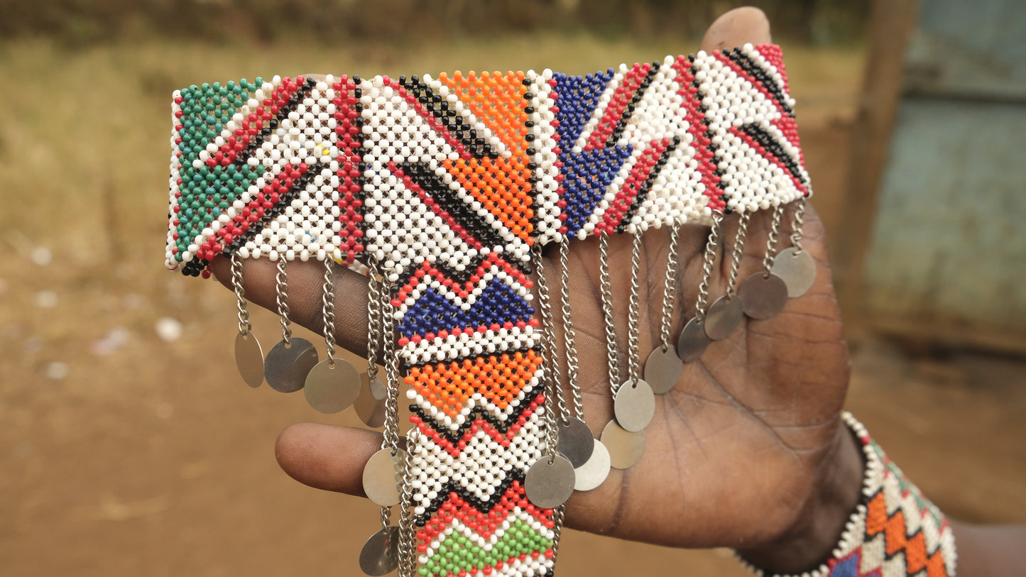 Choker necklace, handmade by Maasai women - Olgaria Beads